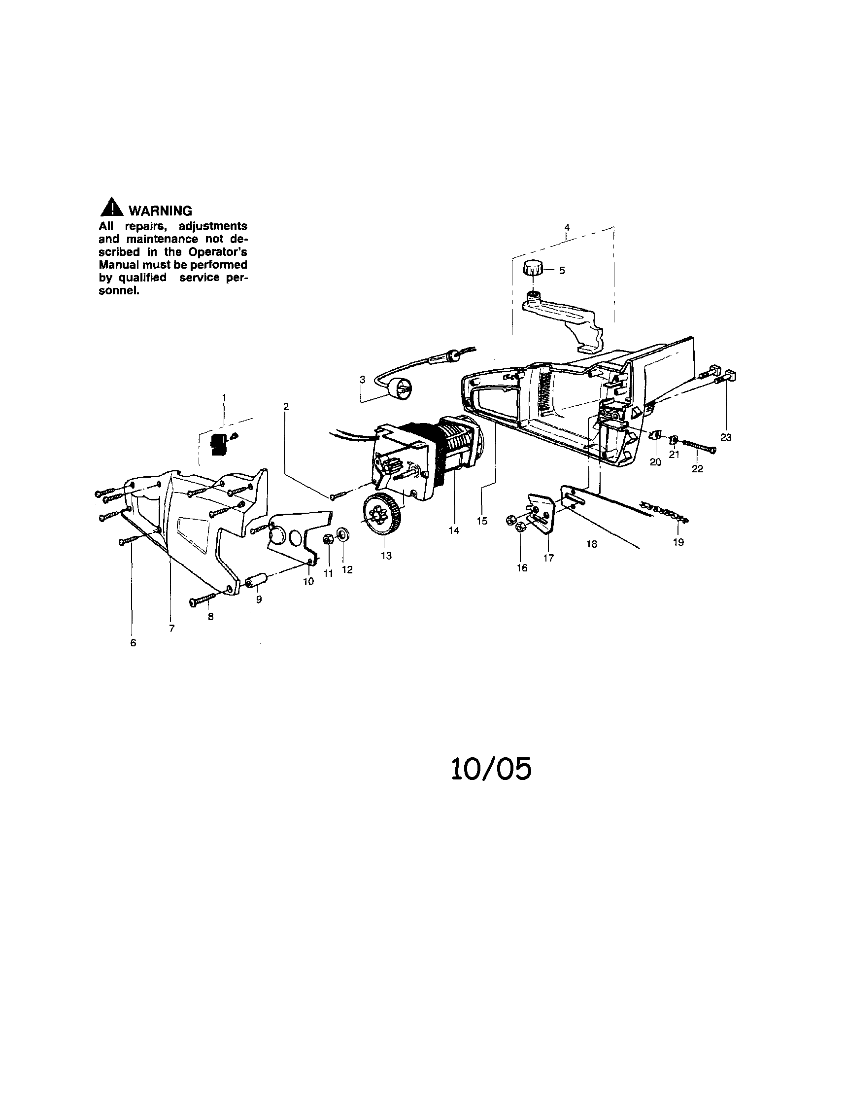 Official Craftsman 358341040 electric chainsaw parts | Sears PartsDirect