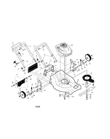 Engine/housing/handle