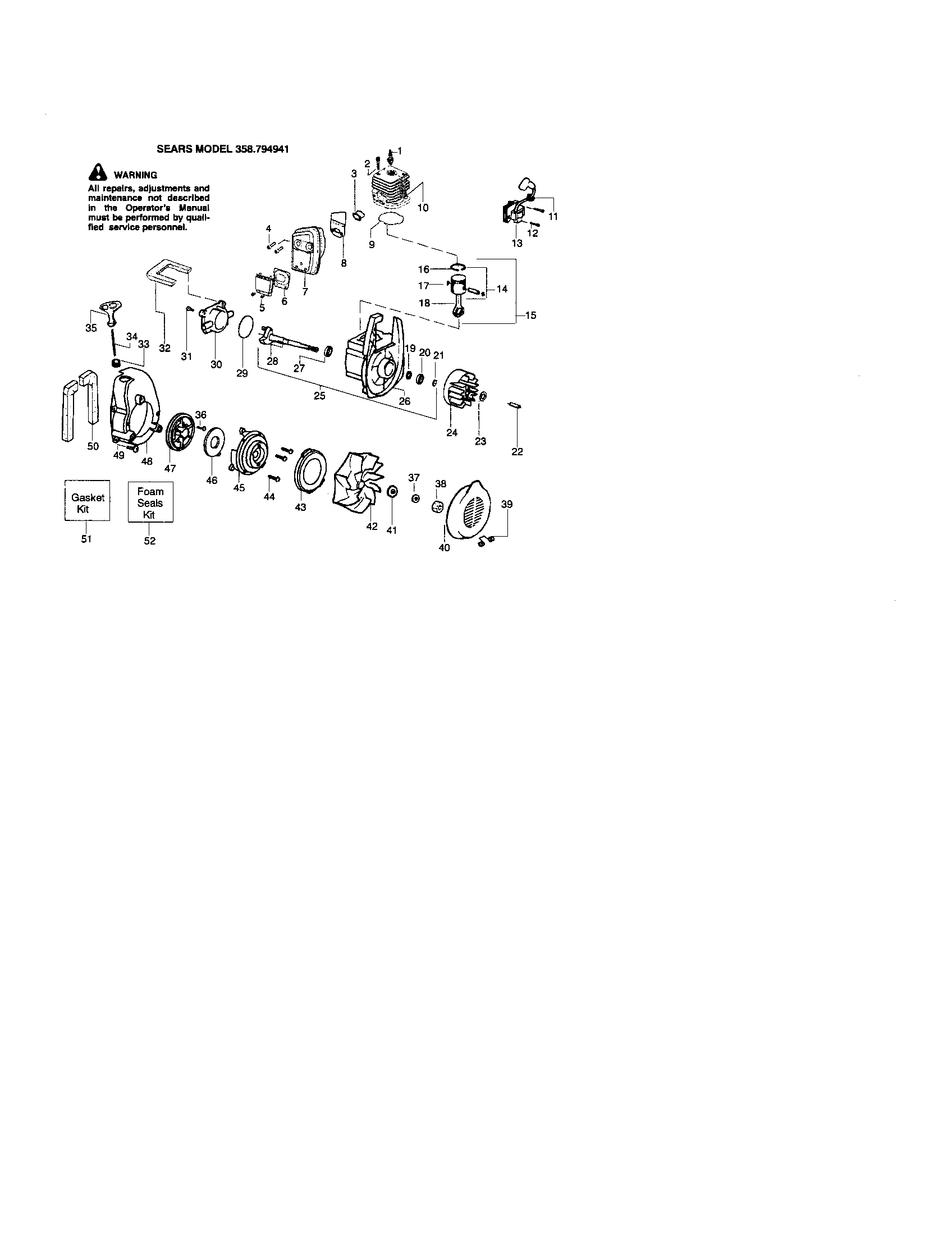 Cylinder/crankshaft/crankcase