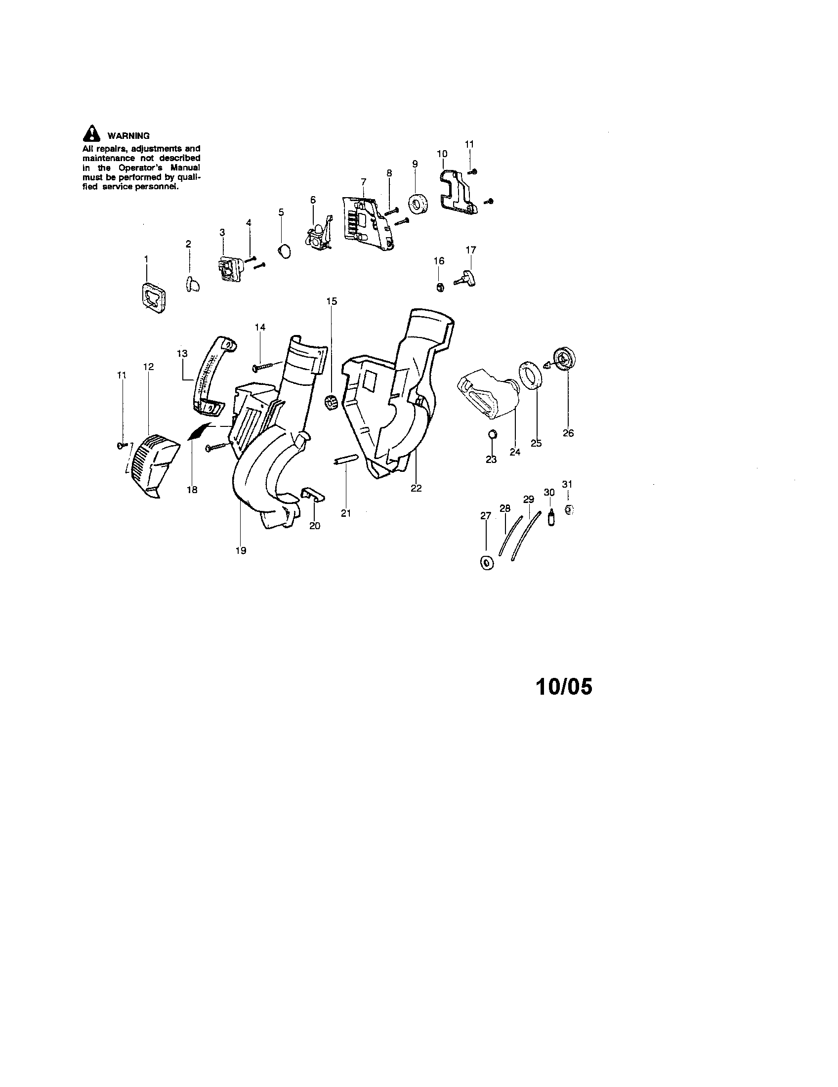 Housing/handle/fuel tank