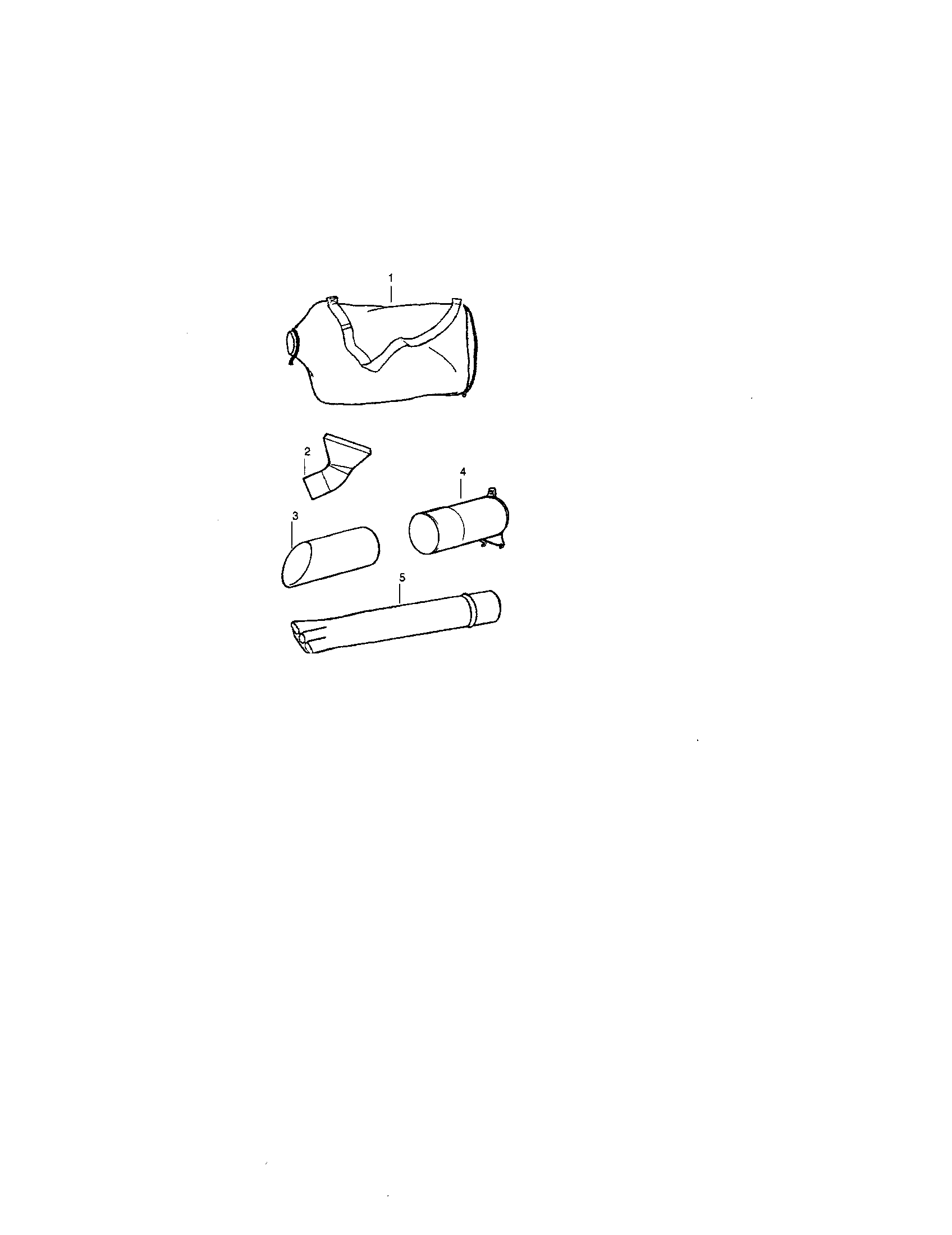 Bag and tube assembly