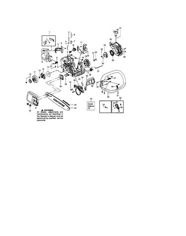 Chain/bar/handle/housing