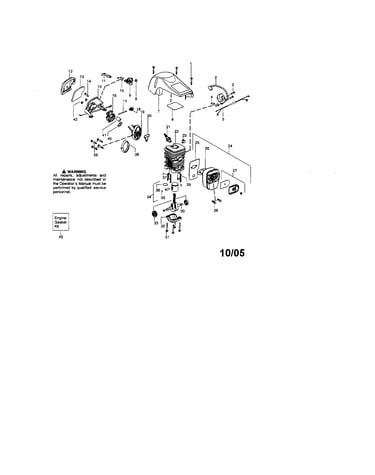 Cylinder/shield/crankshaft
