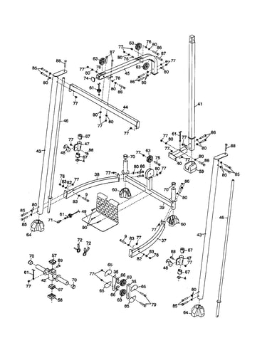 Front upright/rack base