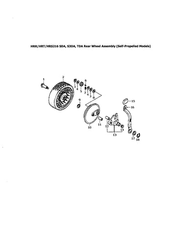 Rear wheel assembly