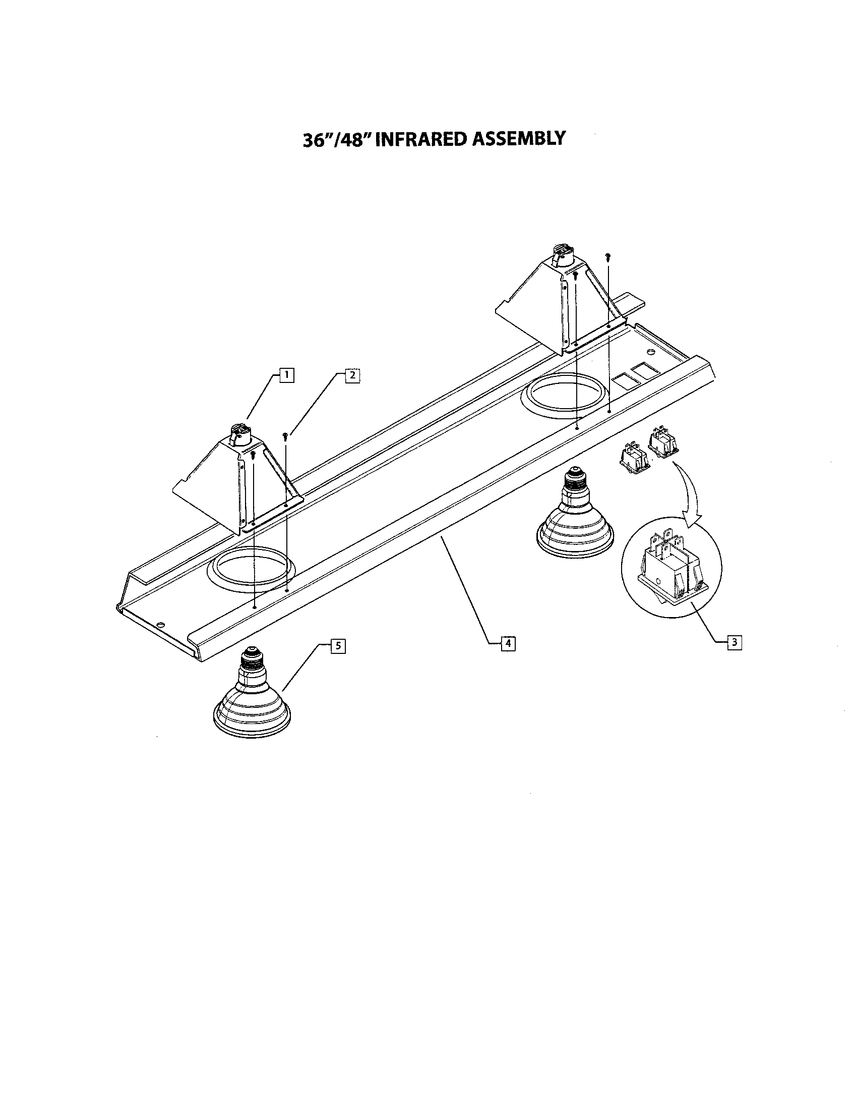 Optional heat lamp assembly