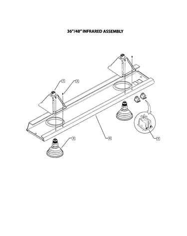 Optional heat lamp assembly