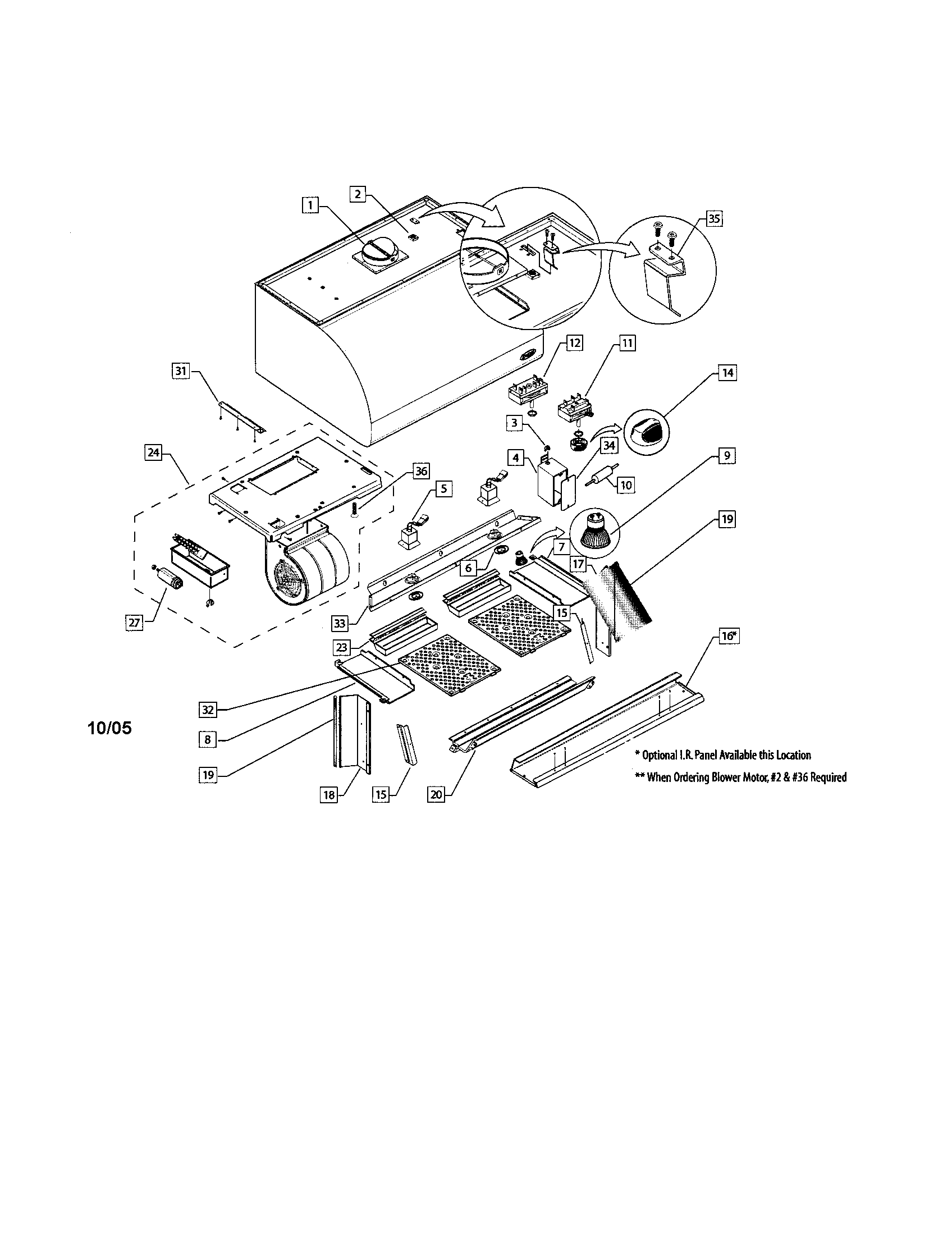 Euro hood assembly