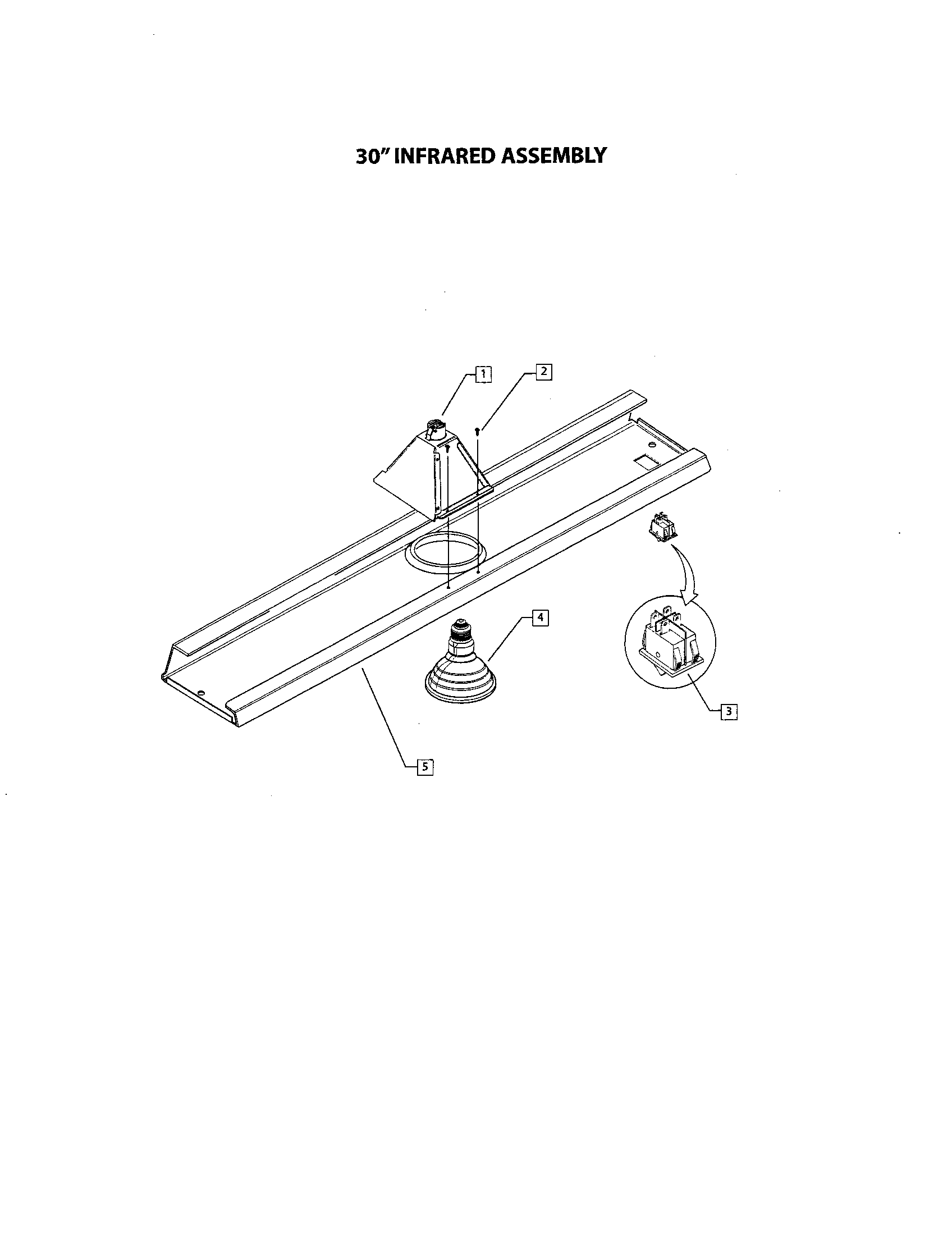 Optional heat lamp assembly
