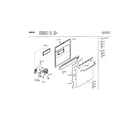 Bosch SHY66C05UC/14 door assembly diagram