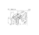Bosch SHY66C02UC/14 tank assembly diagram