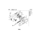 Bosch SHY66C06UC/14 fascia panel diagram