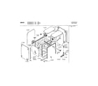 Bosch SHY66C06UC/14 tank assembly diagram