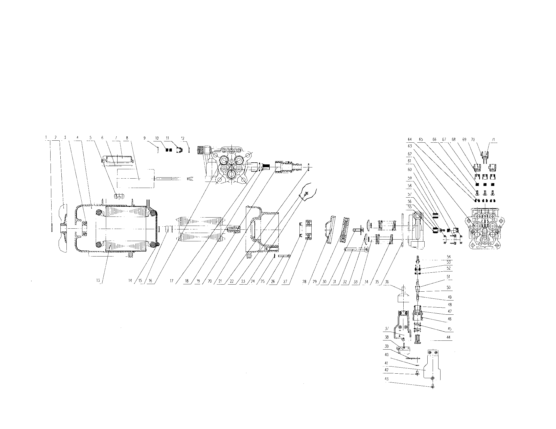 Motor and pump - 6228-160a03