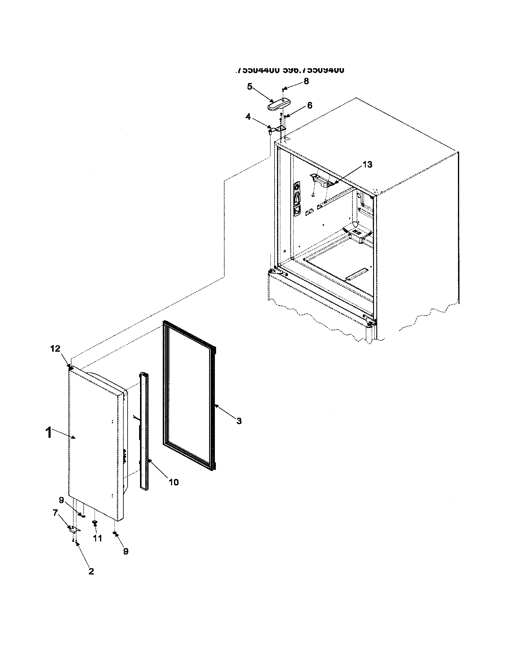 LEFT REFRIGEATOR DOOR