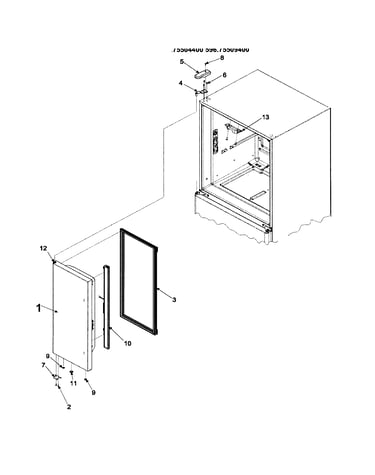 Left refrigeator door