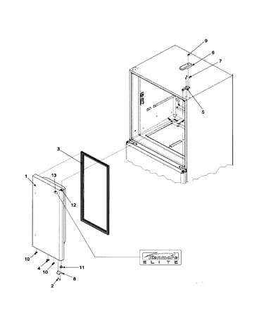Right refrigerator door