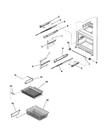 Freezer shelving