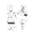 Kenmore 59675509400 evaporator area and rollers diagram