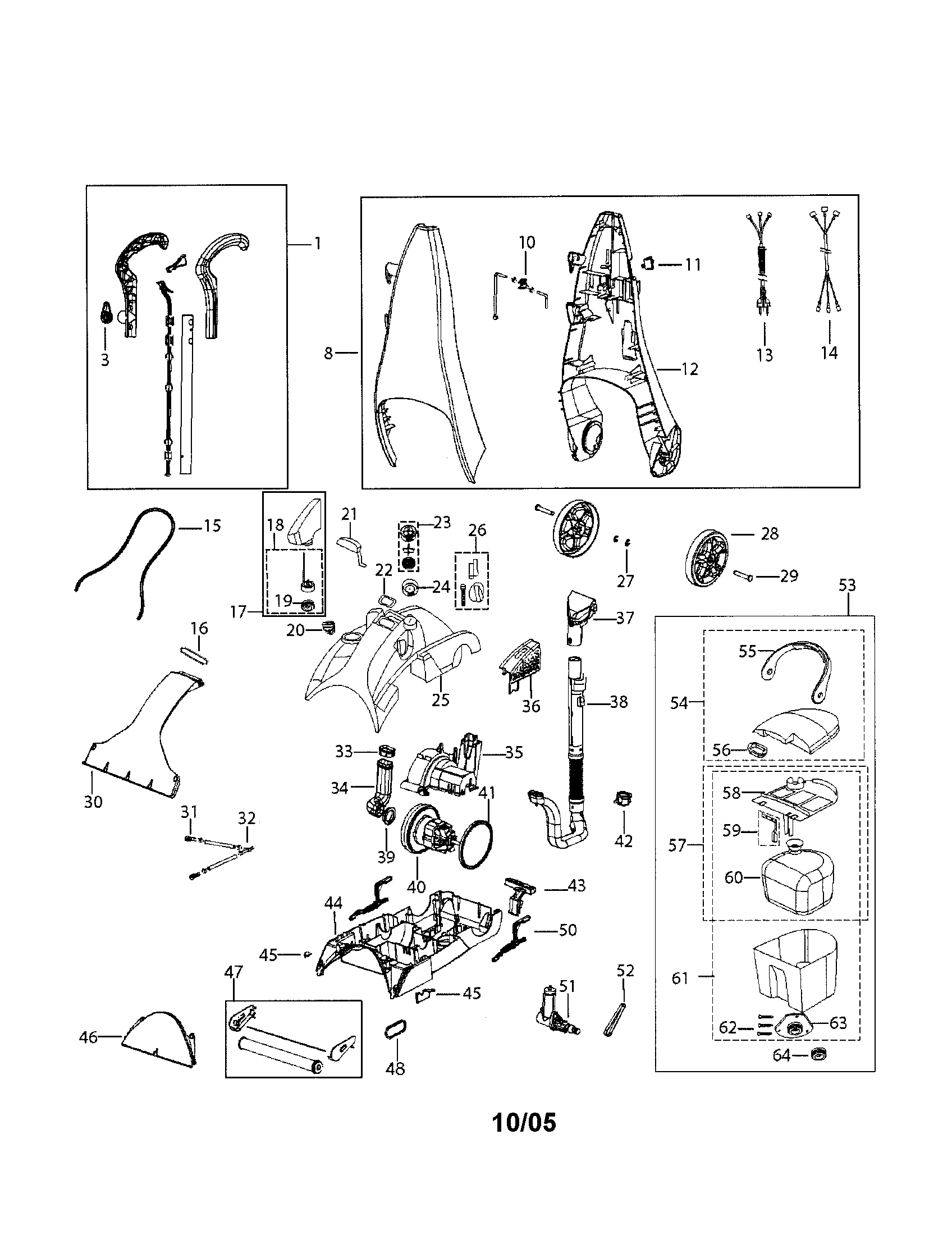 Upright deep cleaner