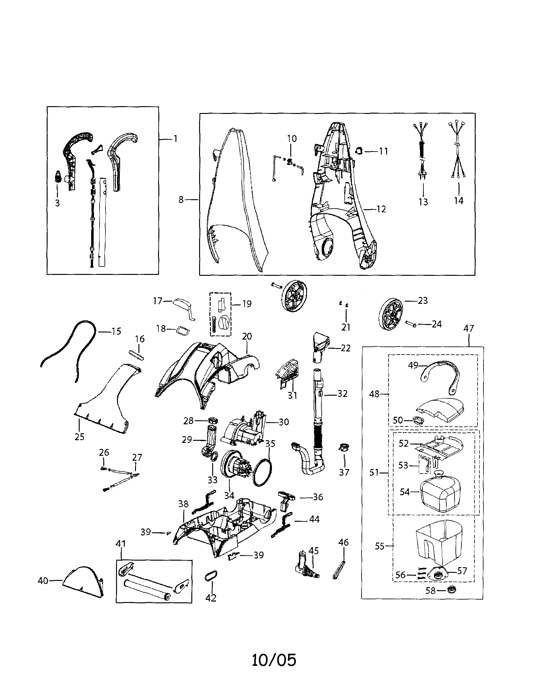 Upright deep cleaner