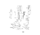 Bissell 3522-5 upright vac diagram