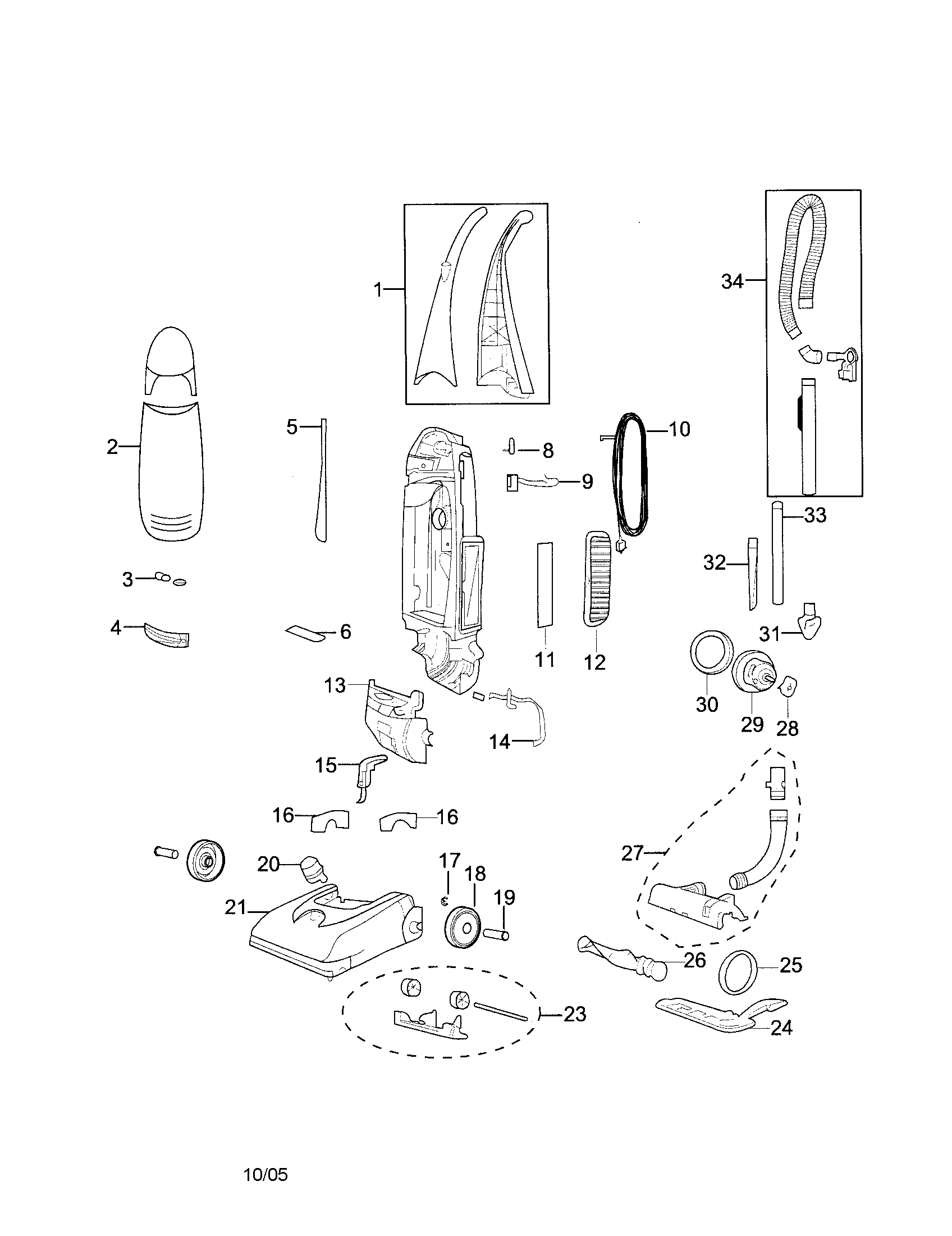 Powerforce upright vac