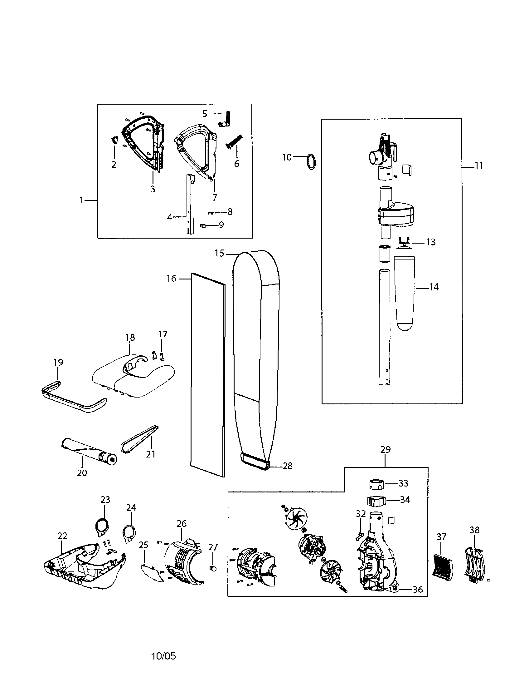 Prolite upright vac