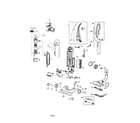 Bissell 3593-Z cleanview bagless diagram