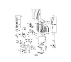 Bissell 3593-2 cleanview bagless diagram