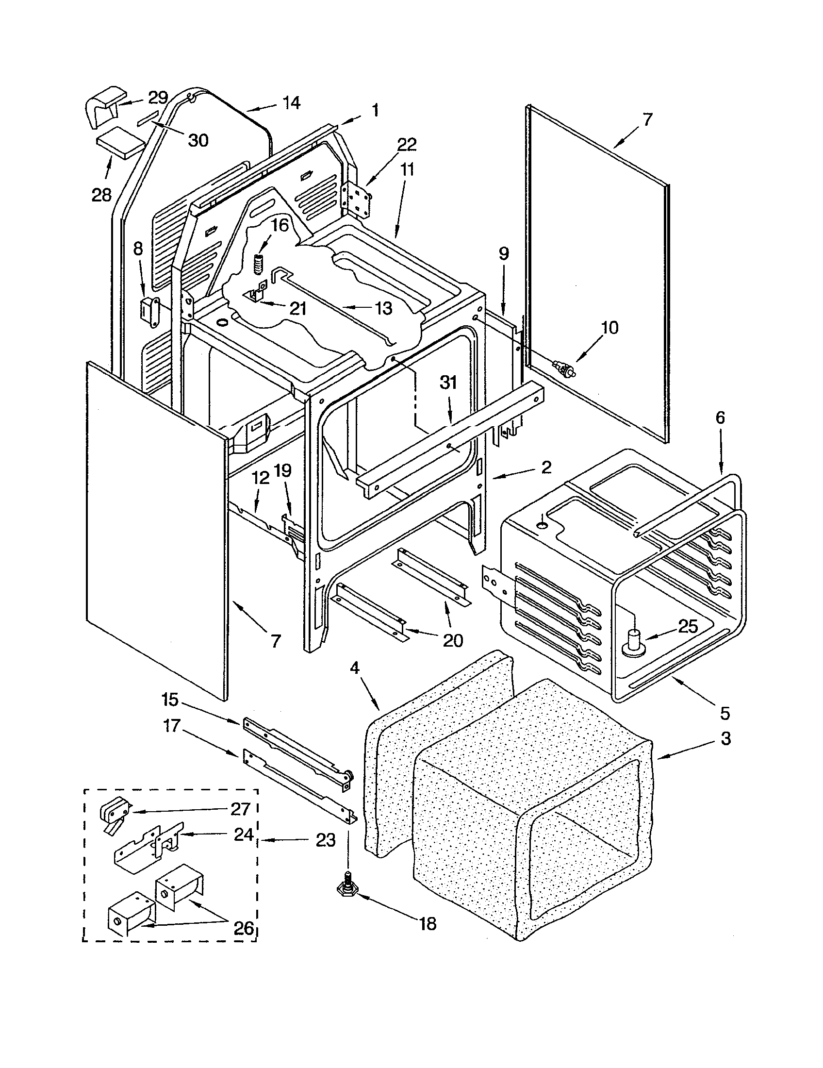 Oven chassis