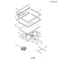 Whirlpool WHE383311 cooktop diagram