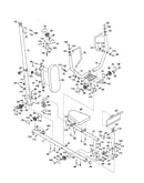 Backrest/left upright/seat