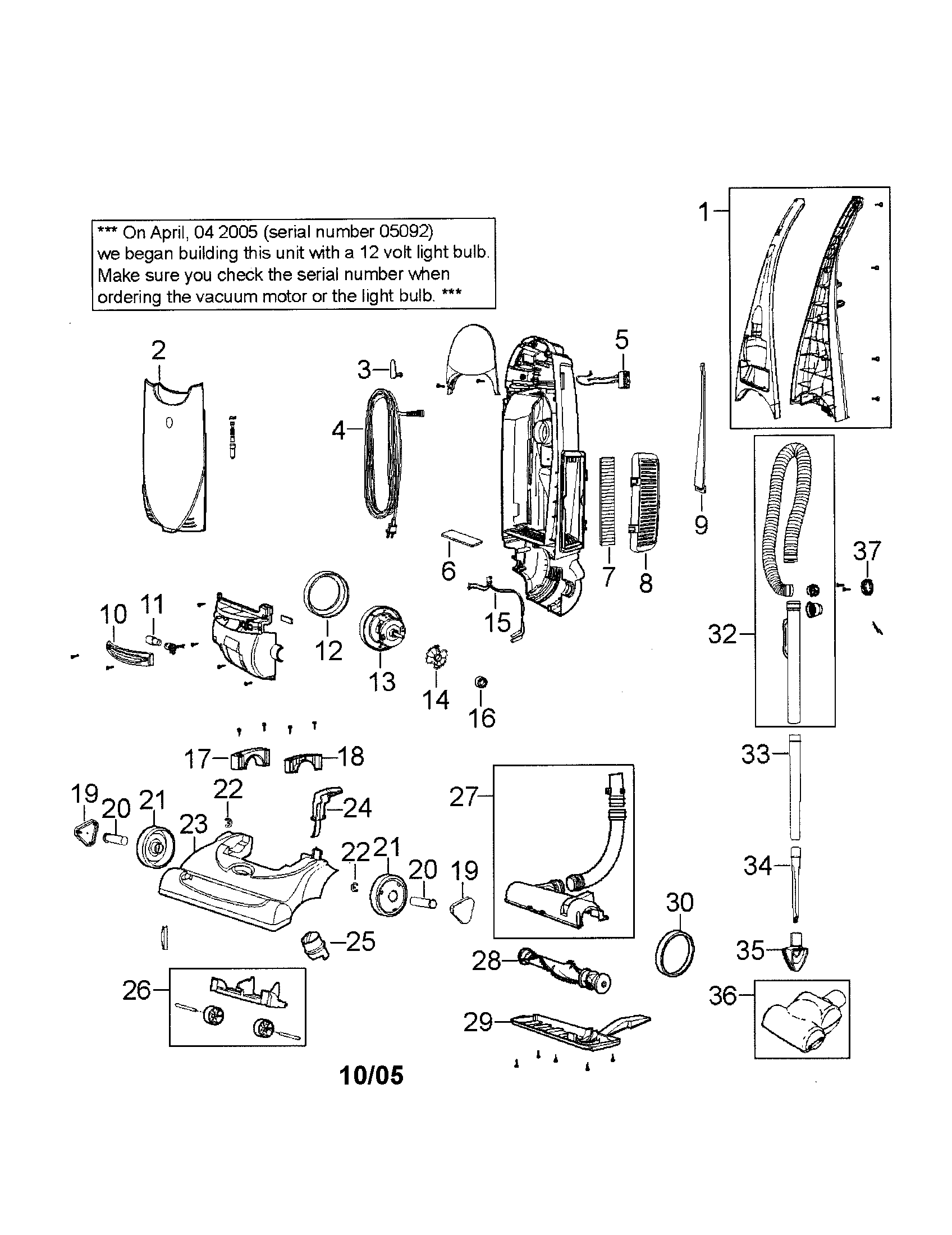 POWER TRAK BAGGED VAC