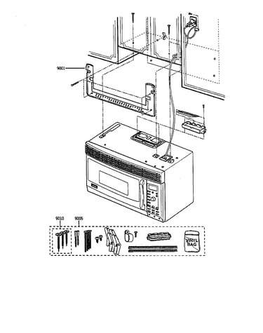 Microwave installation