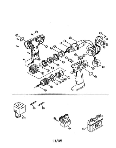 7.2v cordless drill kit