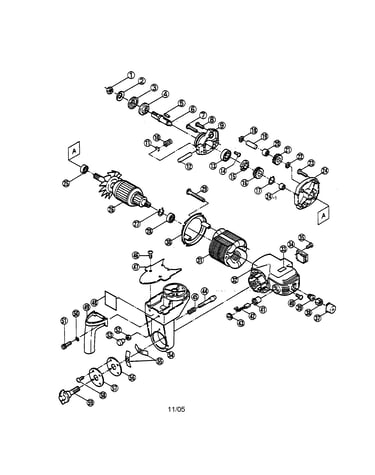 Armature/yoke/field coil