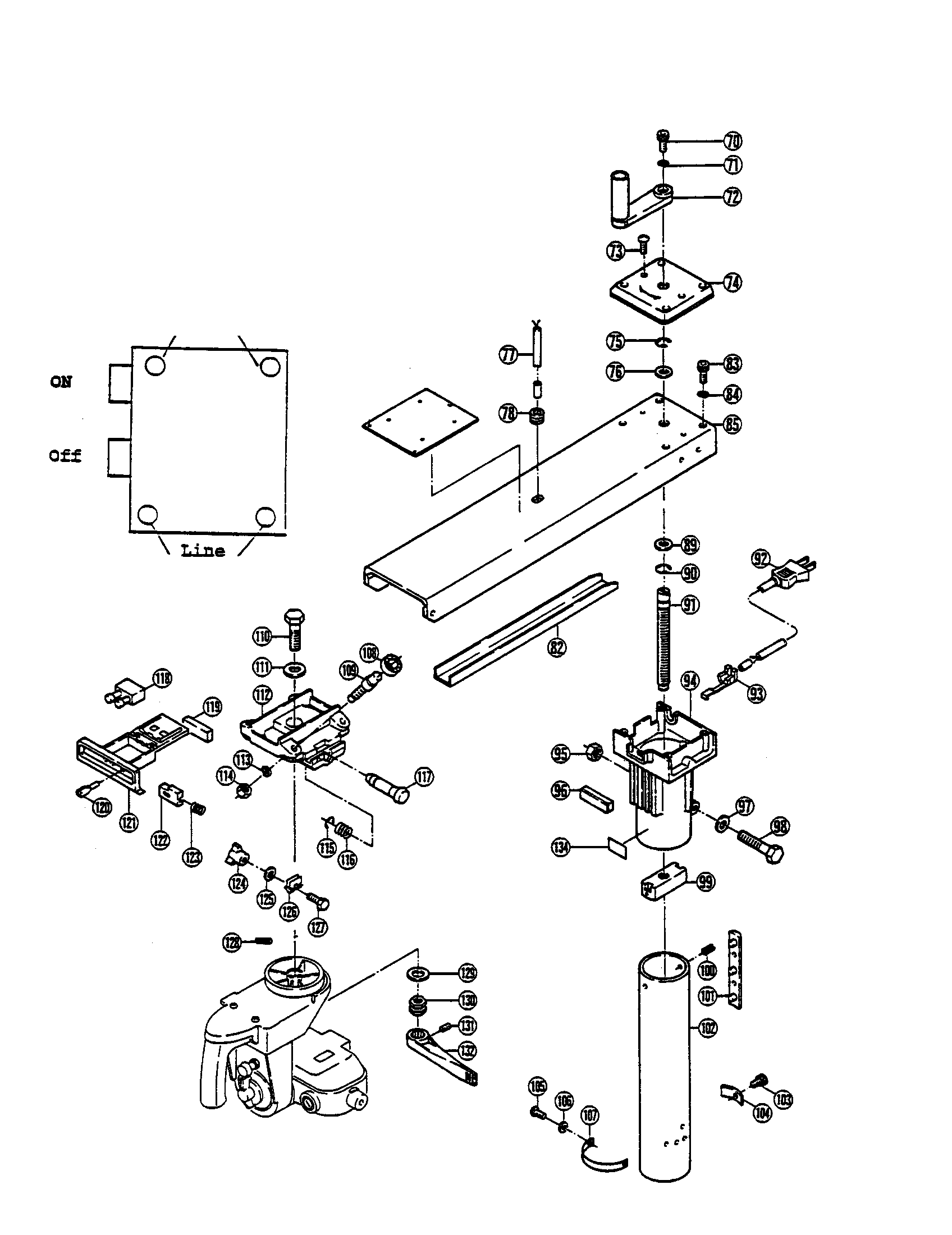 GUIDE BAR AND ARM