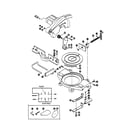 Ryobi TS-251U base/scale/blade diagram