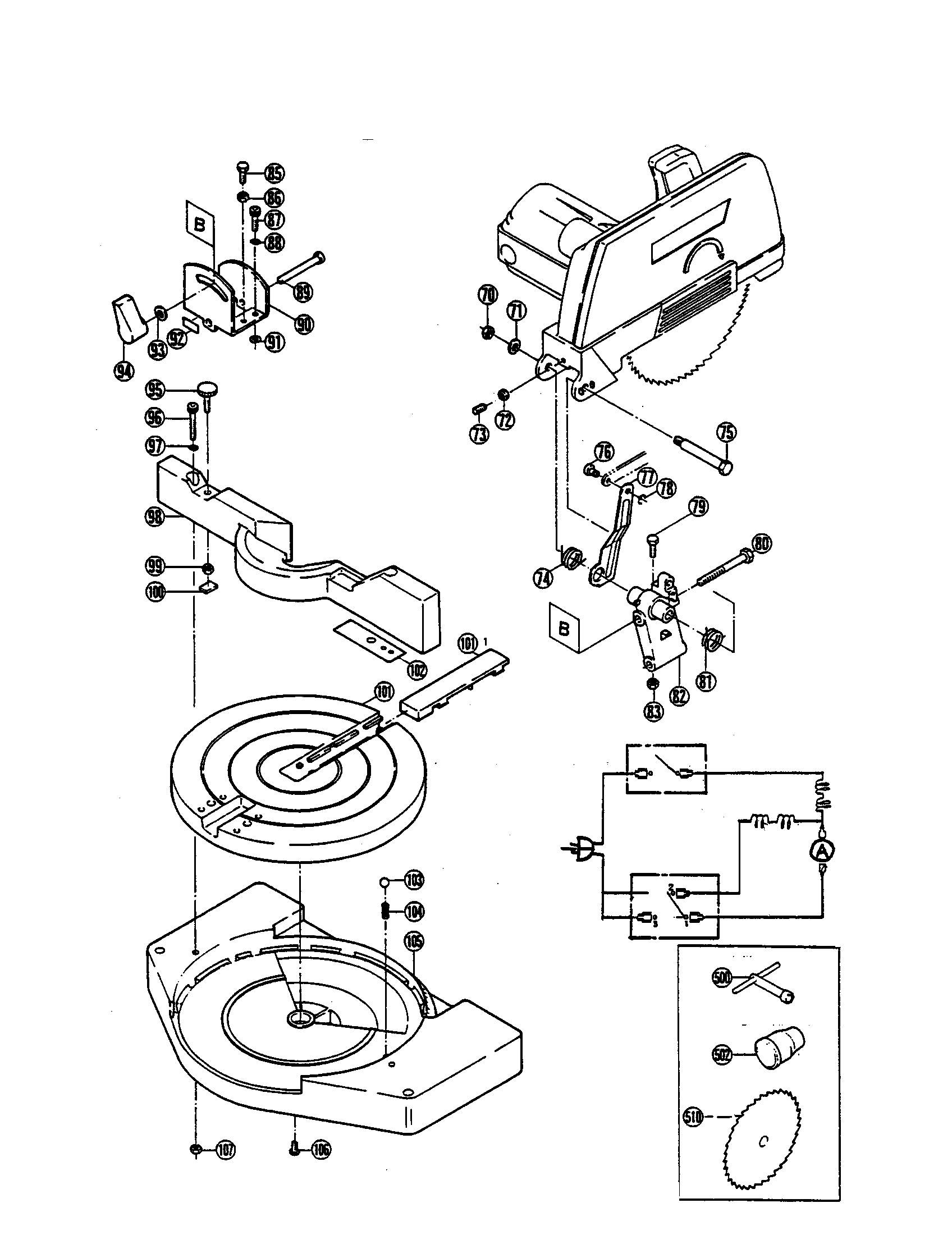 Base/turn table/scale