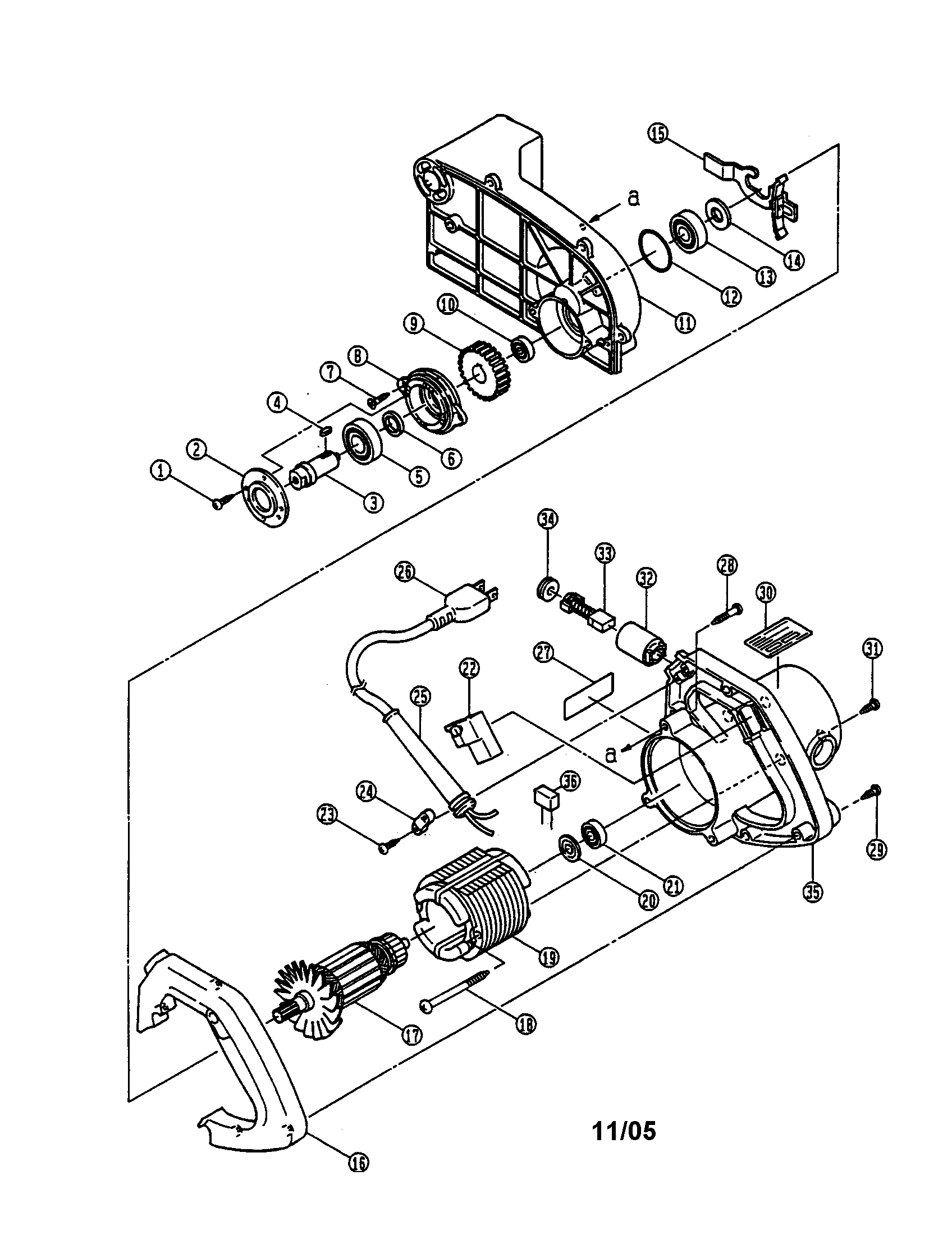 Motor/housing