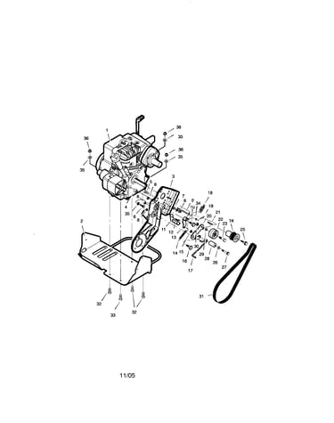 Engine drive assembly
