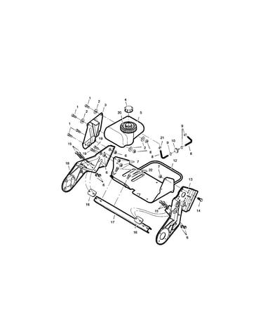 Frame and fuel tank