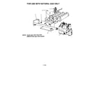 Kenmore 229965520 natural gas burners and manifold diagram