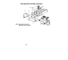 Kenmore 229965530 natural gas burner and manifold diagram