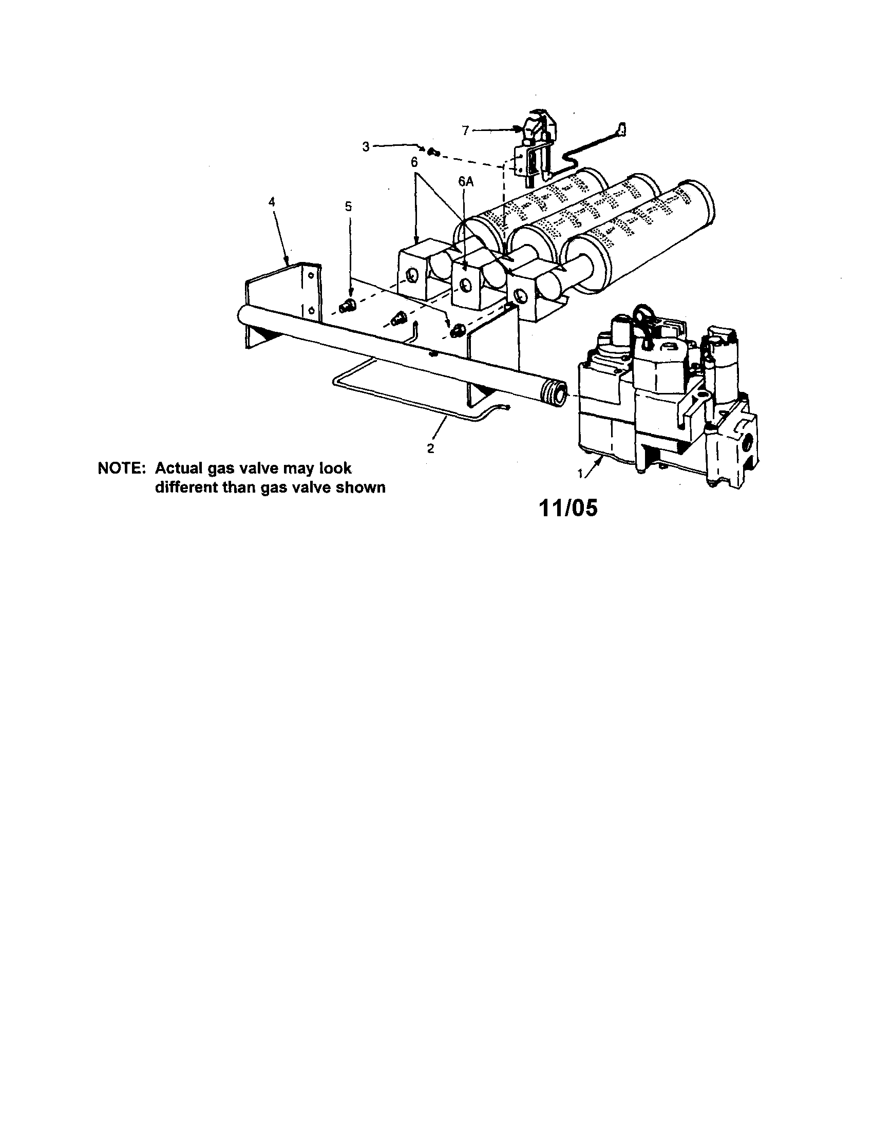 NATURAL GAS BUNER AND MANIFOLD