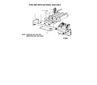 Kenmore 229965550 natural gas burner and manifold diagram