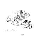 Propane gas burner and manifold