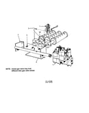 Propane gas burner and manifold