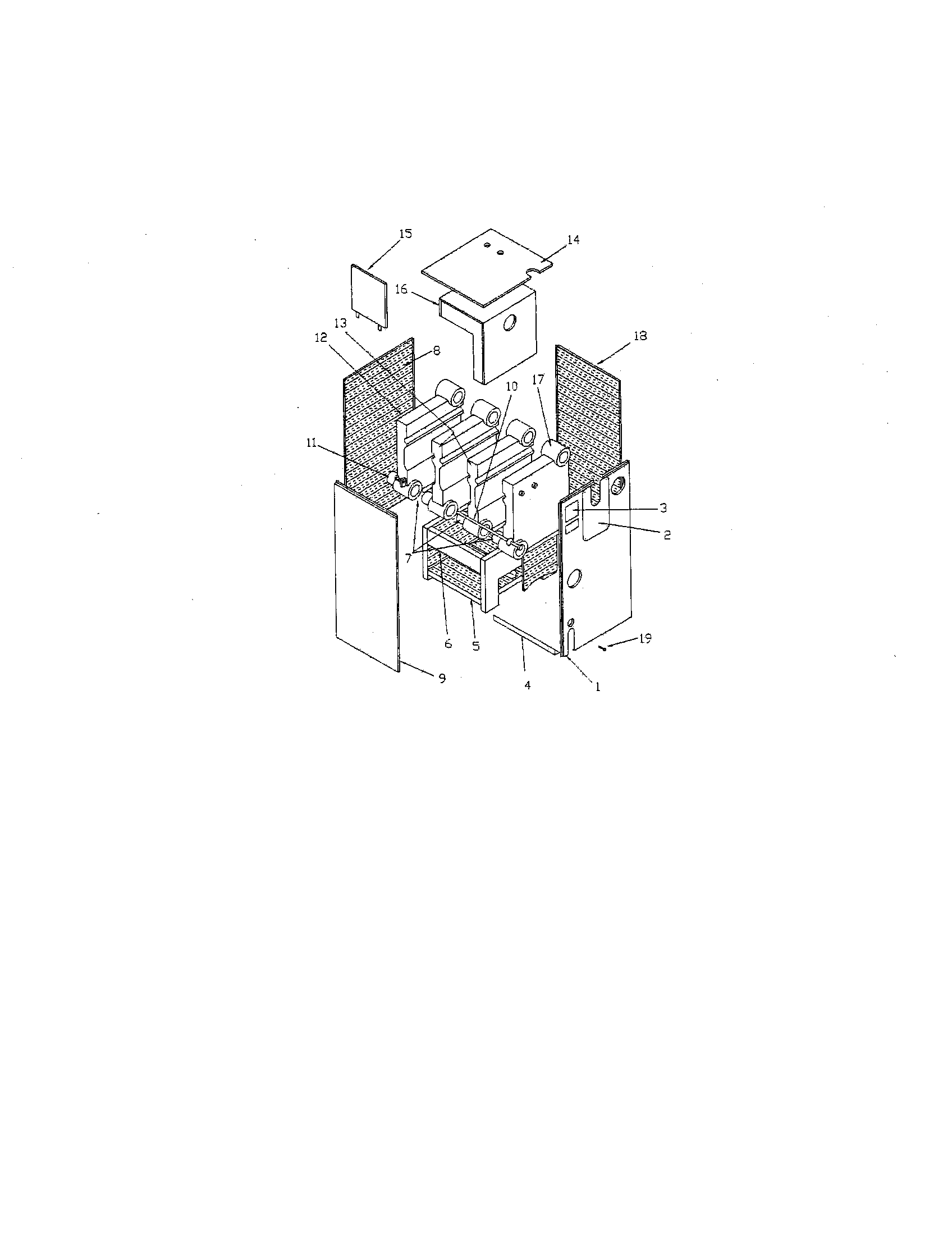 Induced draft boilers